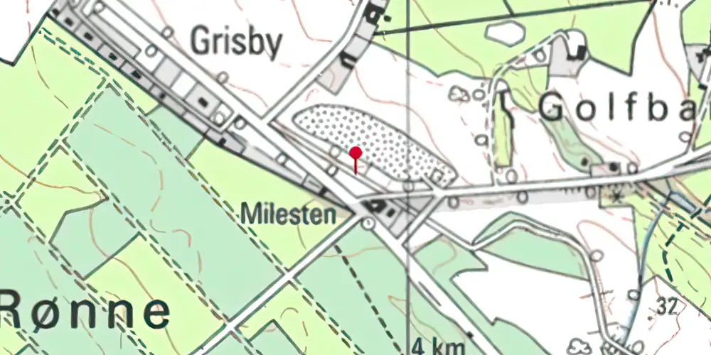 Historisk kort over Robbedale Trinbræt Historisk kort over Robbedale Trinbræt