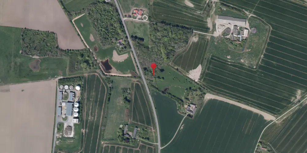 Historisk kort over Tvillinggårde Trinbræt med Sidespor