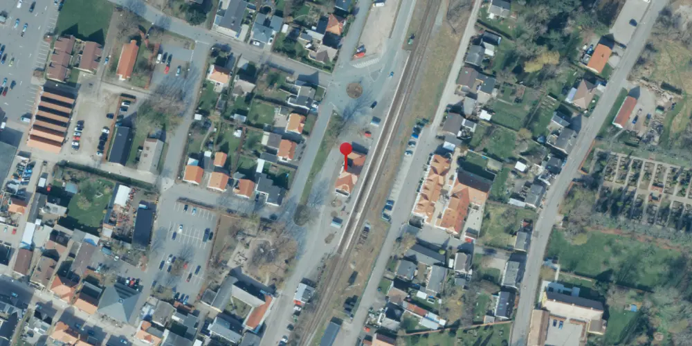 Historisk kort over Vig Station