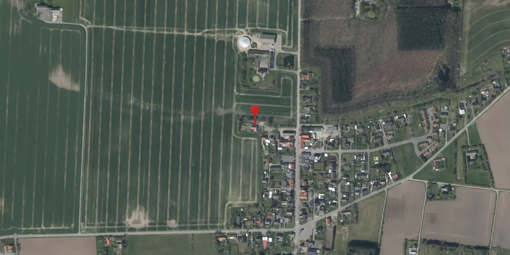 Historisk kort over Pedersker Station