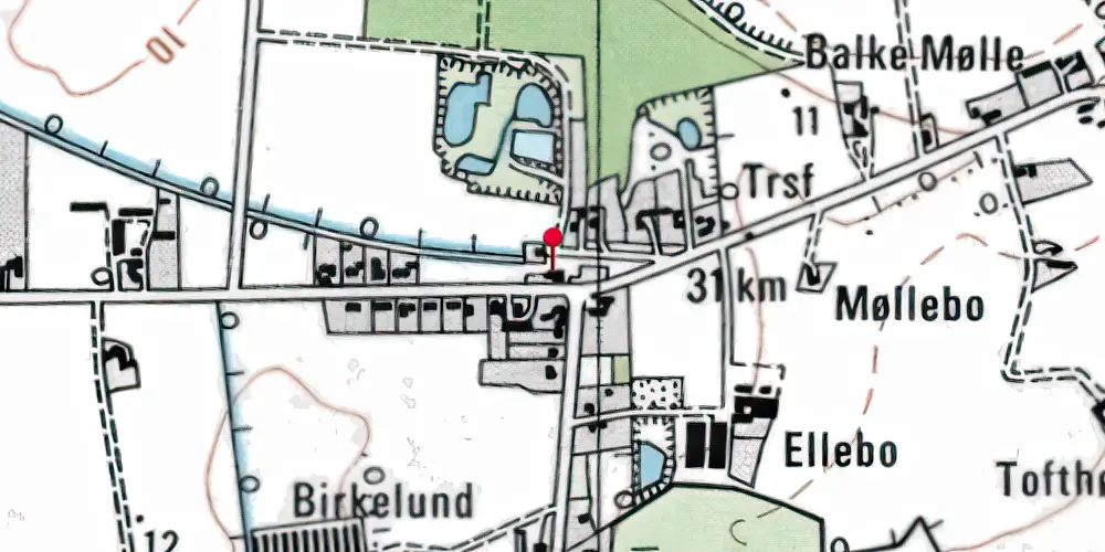 Historisk kort over Kannikegård Station