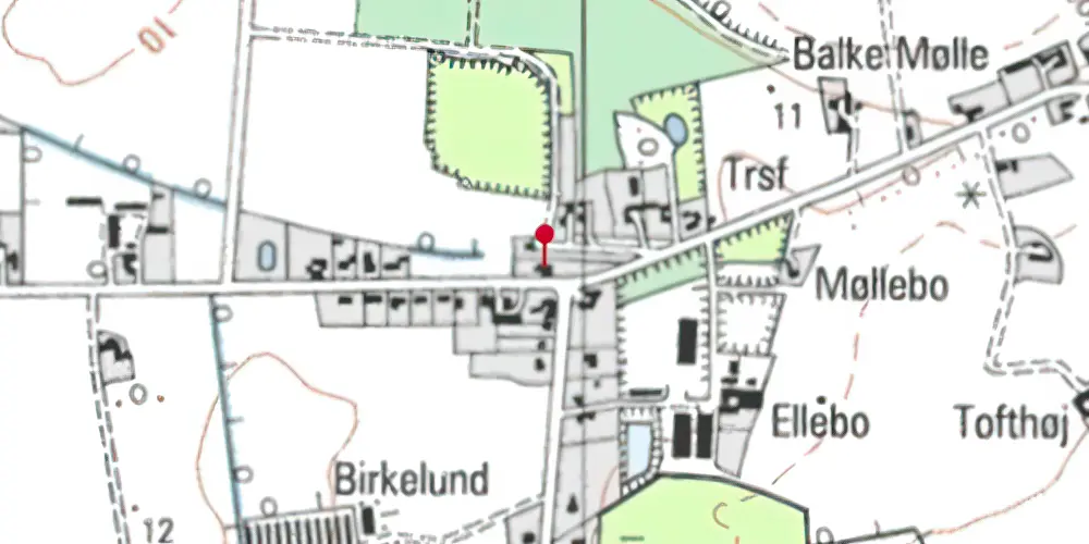 Historisk kort over Kannikegård Station