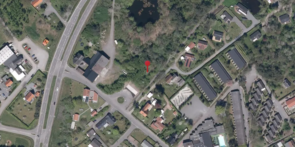 Historisk kort over Balke Strand Trinbræt