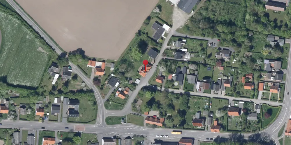 Historisk kort over Nyker Station Historisk kort over Nyker Station