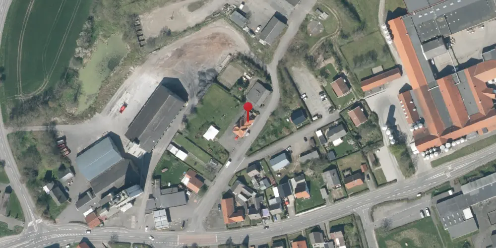 Historisk kort over Klemensker Station