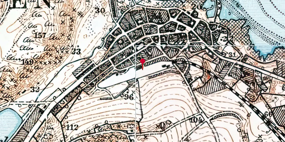 Historisk kort over Sandvig Station