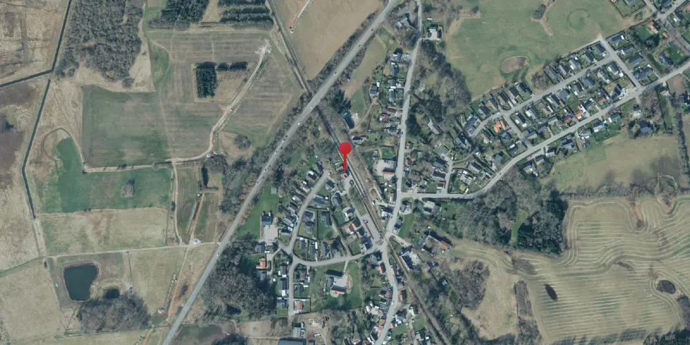 Historisk kort over Nørre Asmindrup Station