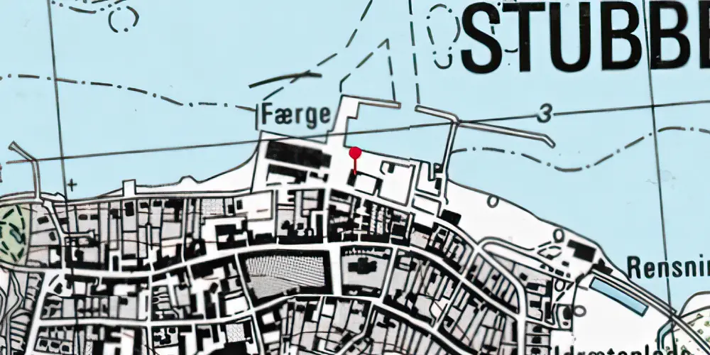Historisk kort over Stubbekøbing Station Historisk kort over Stubbekøbing Station