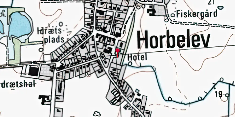 Historisk kort over Horbelev Station Historisk kort over Horbelev Station