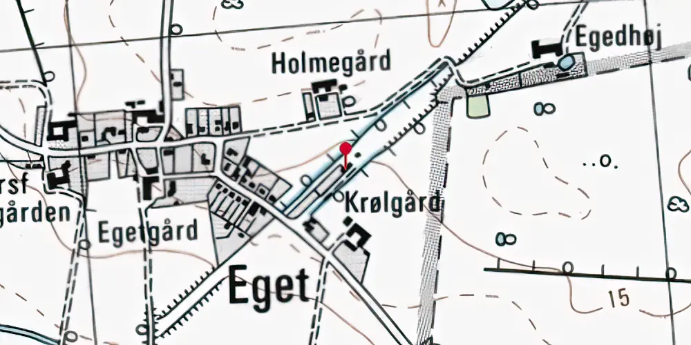 Historisk kort over Karleby Station Historisk kort over Karleby Station