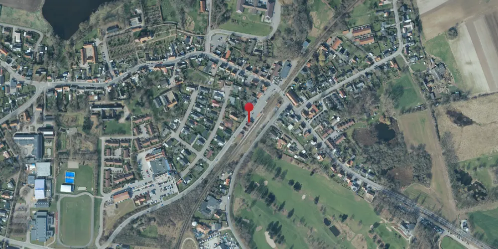 Historisk kort over Højby (Sjælland) Station