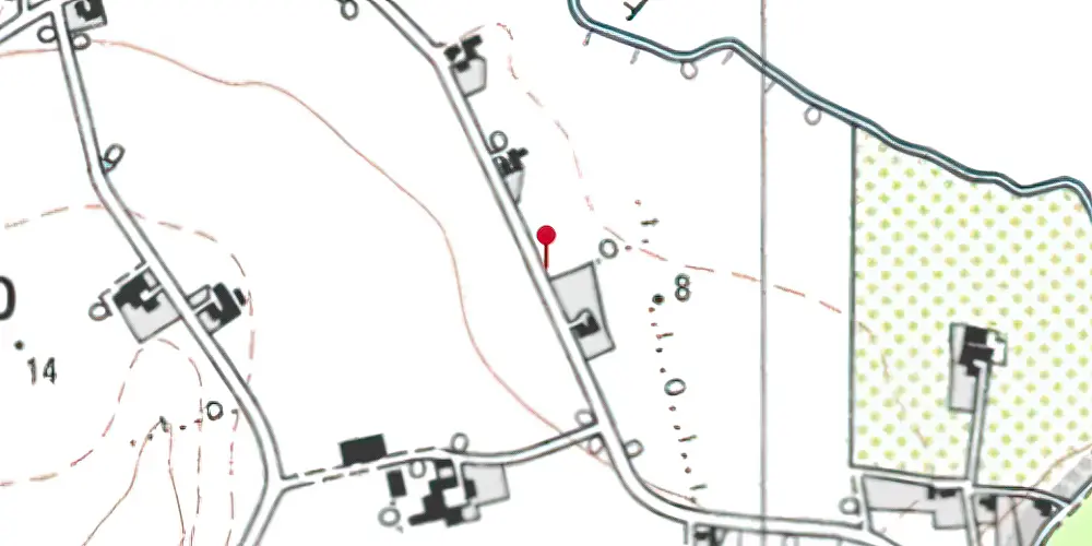 Historisk kort over Sløsserup Trinbræt