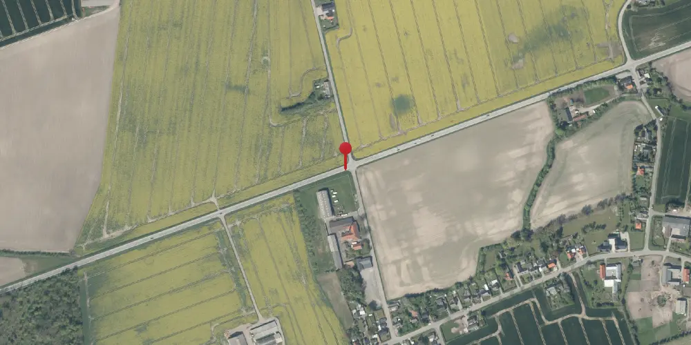 Historisk kort over Frejlev Mejerivej Trinbræt