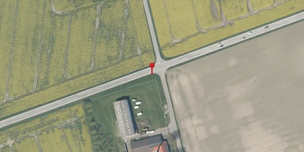 Historisk kort over Frejlev Mejerivej Trinbræt