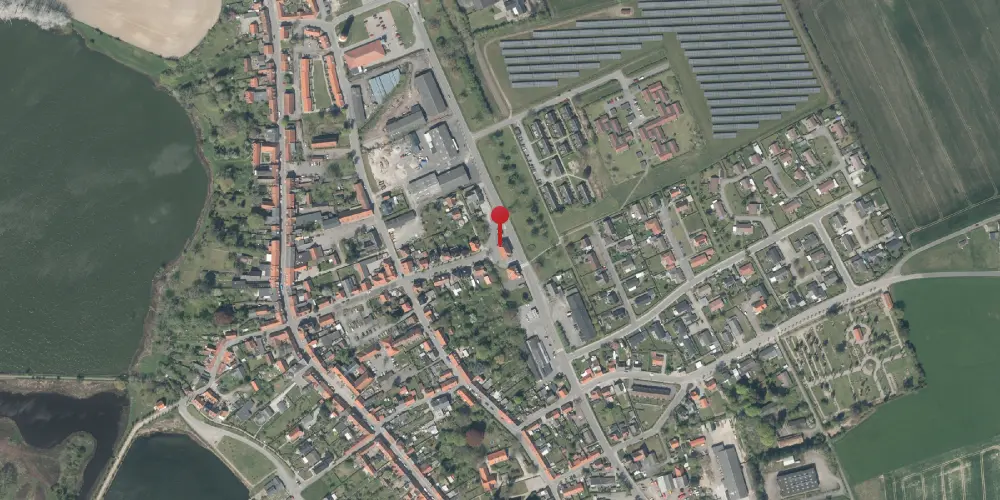 Historisk kort over Nysted Station