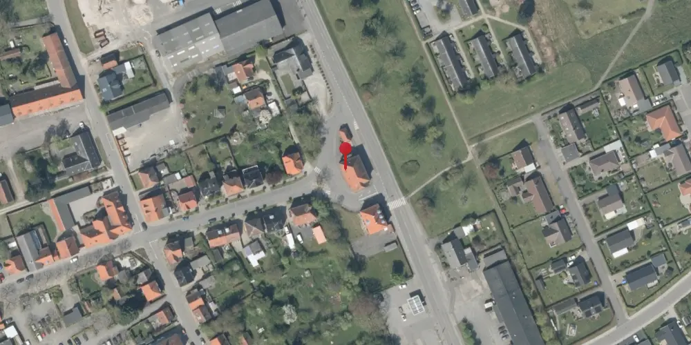 Historisk kort over Nysted Station