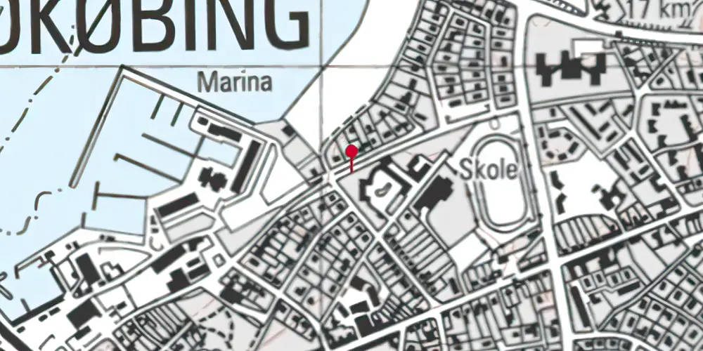 Historisk kort over Kastanievej Trinbræt (uofficielt)