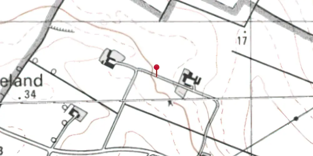 Historisk kort over Lille Hillerslev Trinbræt