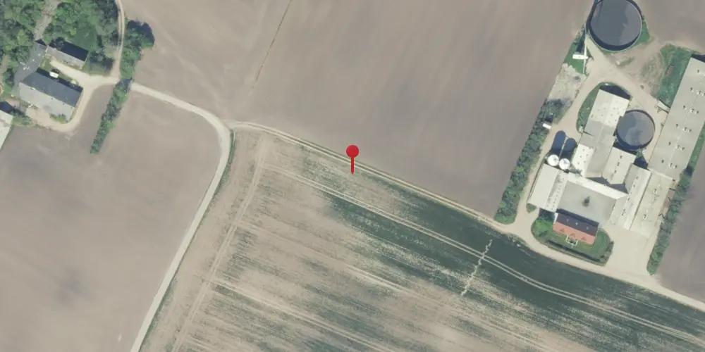 Historisk kort over Lille Hillerslev Trinbræt