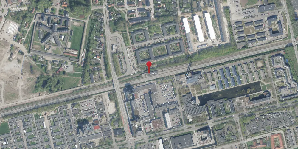 Historisk kort over Albertslund S-togstrinbræt