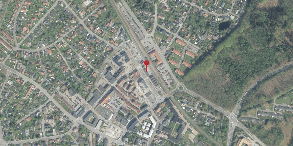 Historisk kort over Allerød Station