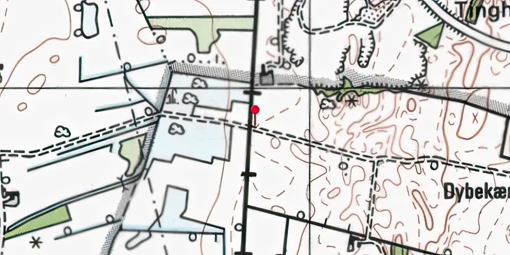 Historisk kort over Sommerland Sjælland Trinbræt