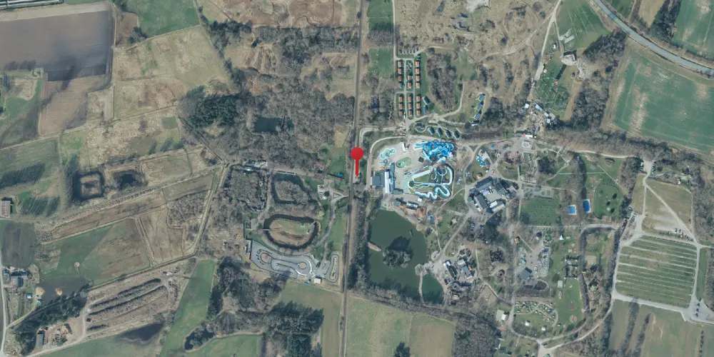 Historisk kort over Sommerland Sjælland Trinbræt