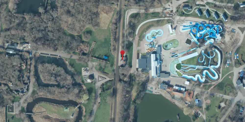 Historisk kort over Sommerland Sjælland Trinbræt