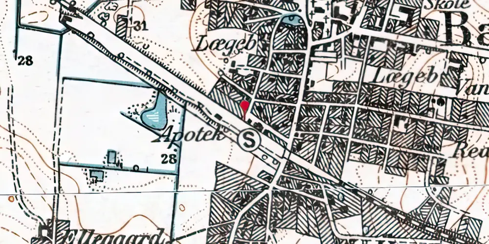 Historisk kort over Ballerup Stationscenter Historisk kort over Ballerup Stationscenter