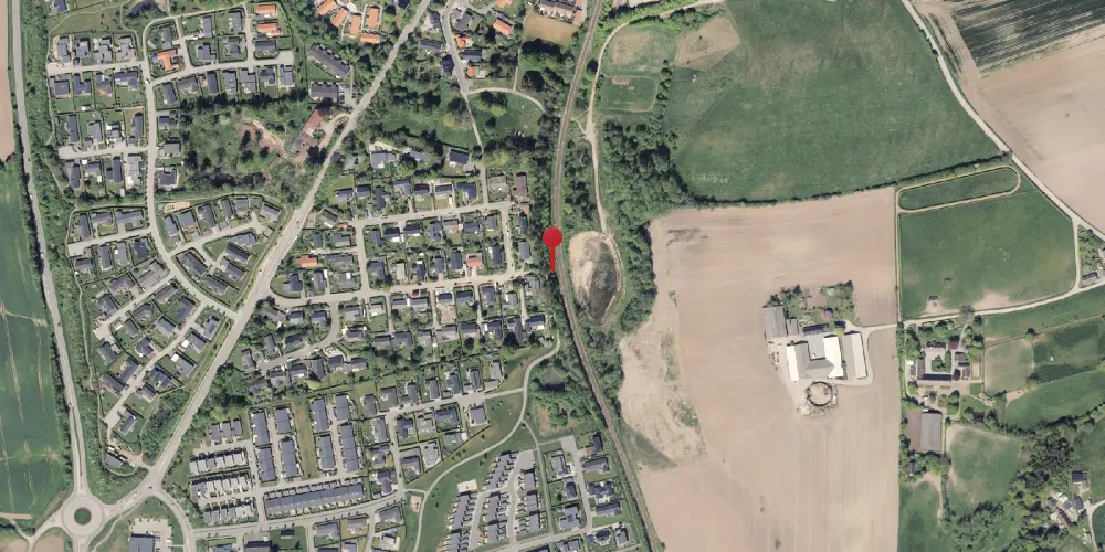 Historisk kort over Banevolden Trinbræt