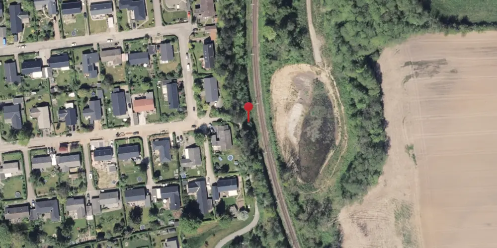 Historisk kort over Banevolden Trinbræt