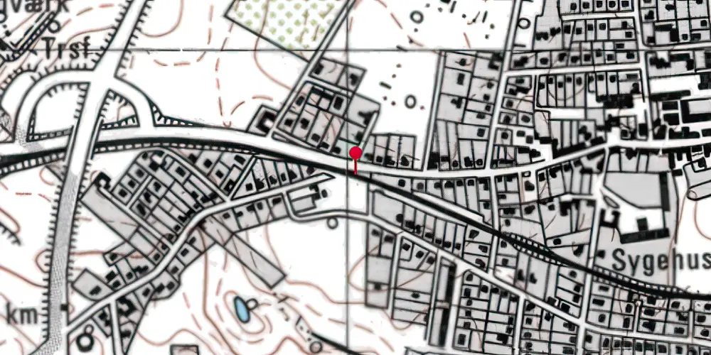 Historisk kort over Nyled Trinbræt