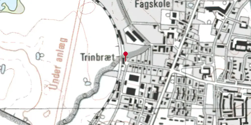 Historisk kort over Beder Station [1884-2001]