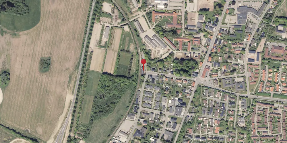 Historisk kort over Beder Station [1884-2001]