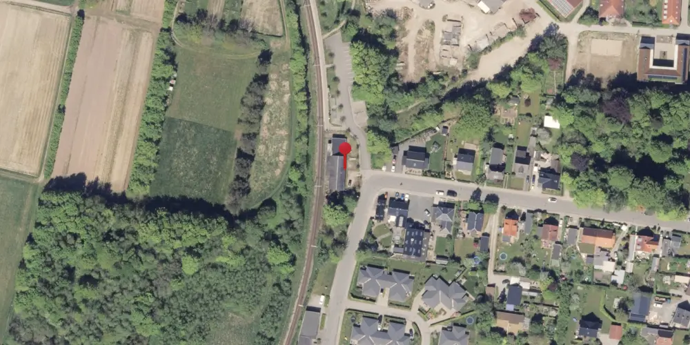 Historisk kort over Beder Station [1884-2001]