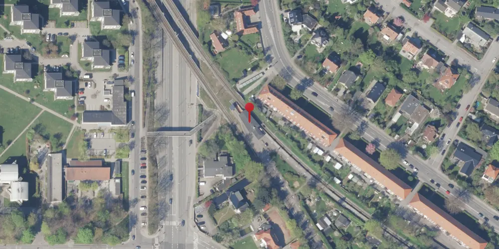 Historisk kort over Bernstorffsvej S-togstrinbræt