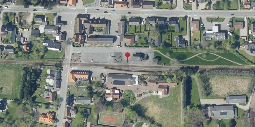 Historisk kort over Billum Trinbræt Historisk kort over Billum Trinbræt