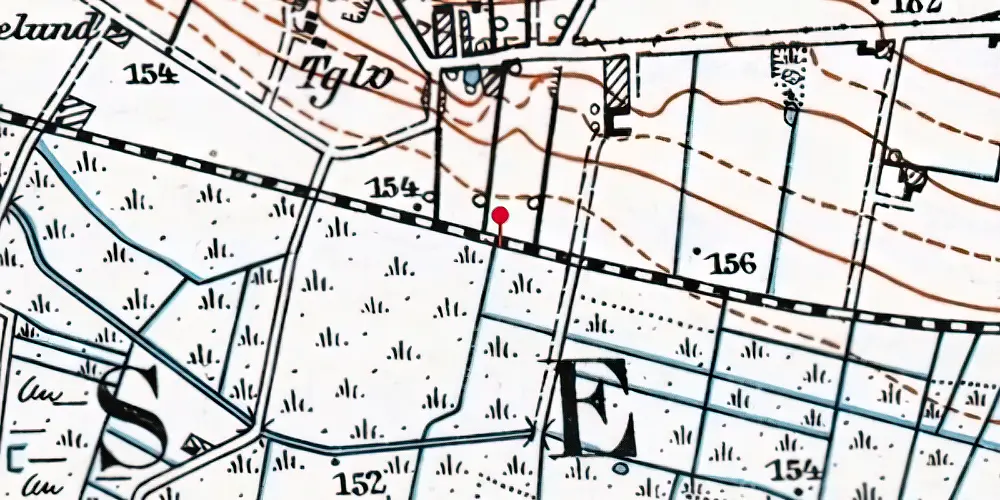 Historisk kort over Birk Centerpark Trinbræt