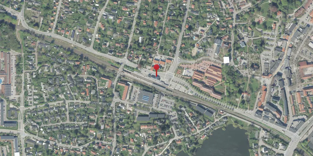 Historisk kort over Birkerød Station