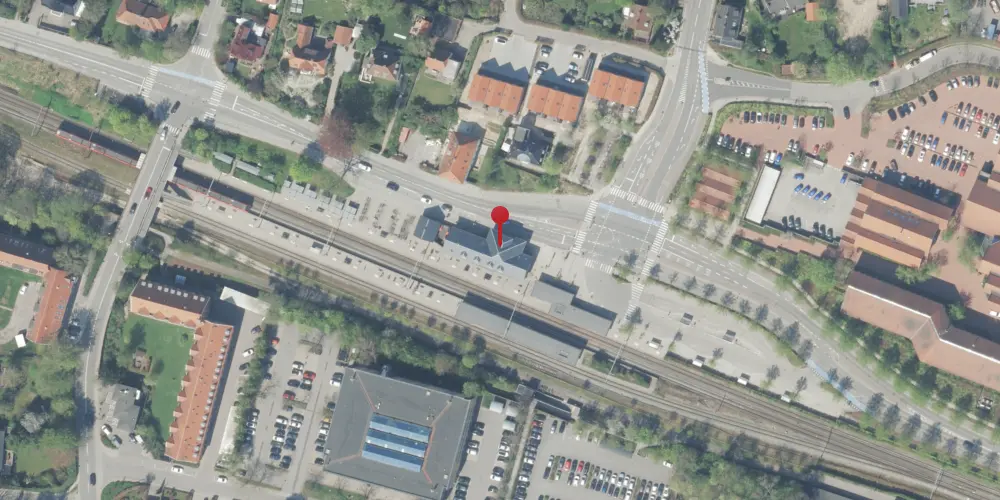 Historisk kort over Birkerød Station