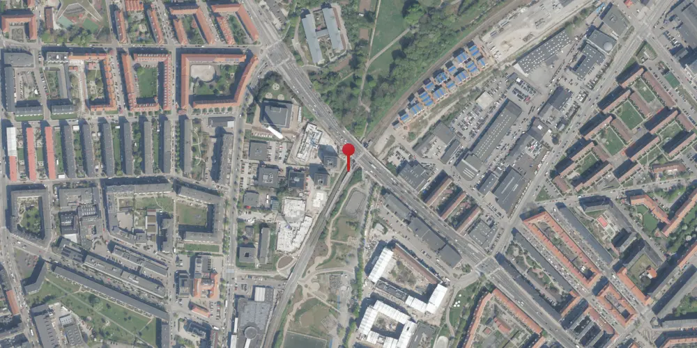 Historisk kort over Bispebjerg S-togstrinbræt