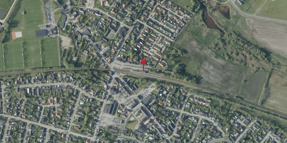 Historisk kort over Bording Station Historisk kort over Bording Station