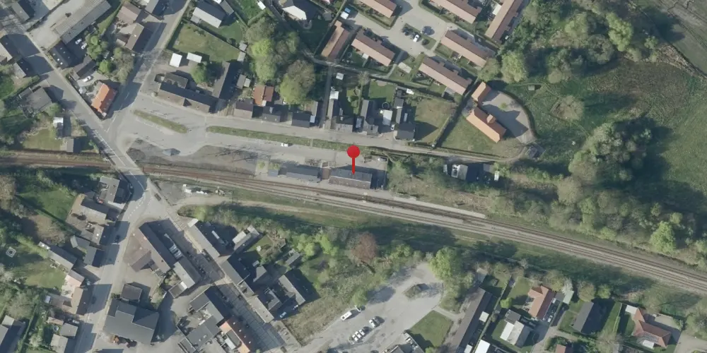 Historisk kort over Bording Station Historisk kort over Bording Station