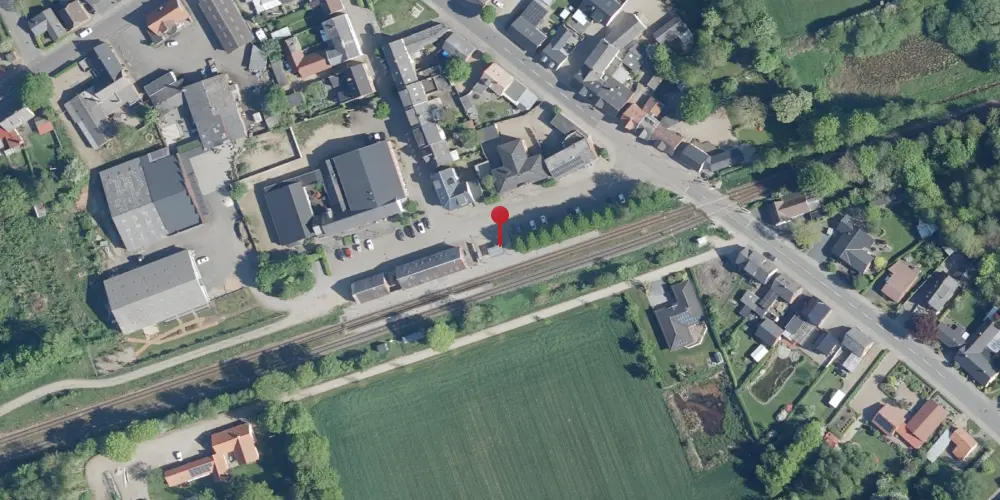 Historisk kort over Borris Trinbræt