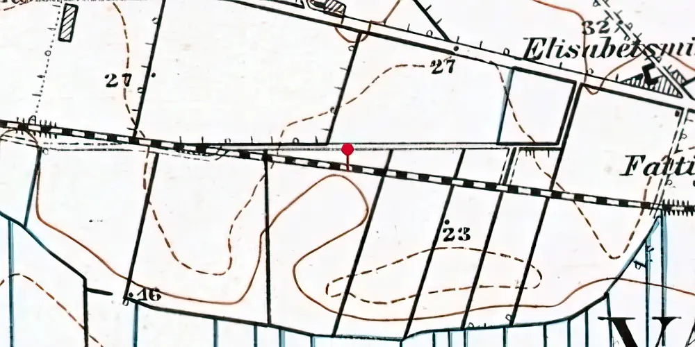 Historisk kort over Boulevarden Trinbræt