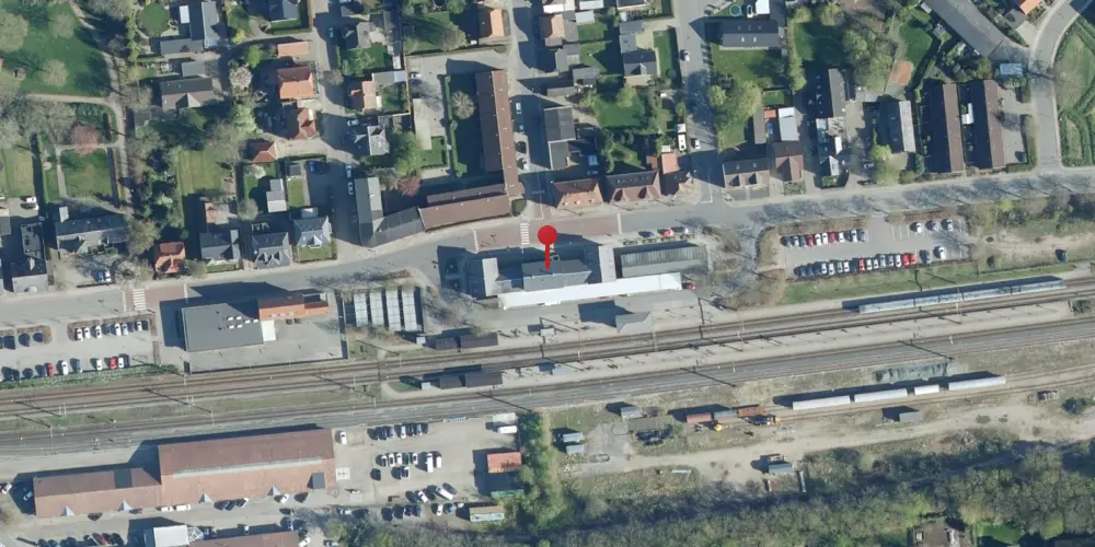 Historisk kort over Bramming Station