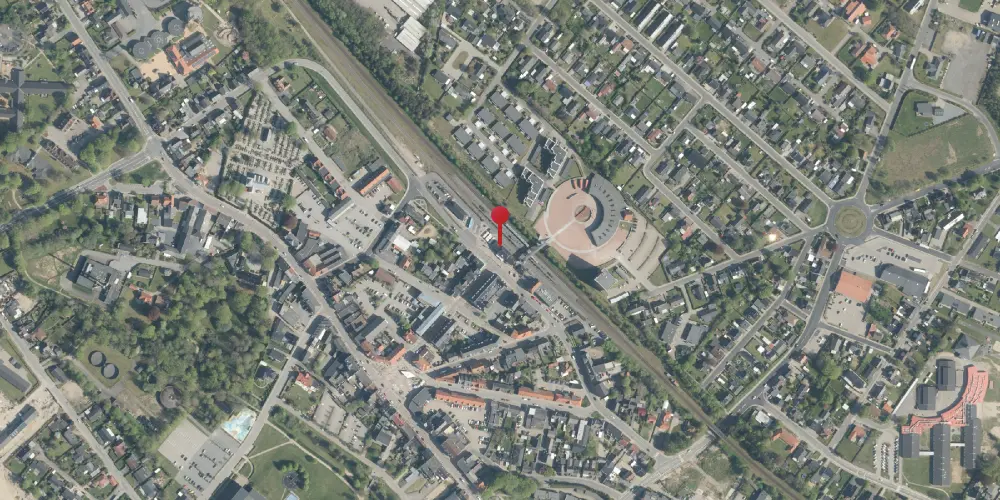 Historisk kort over Brande Station Historisk kort over Brande Station