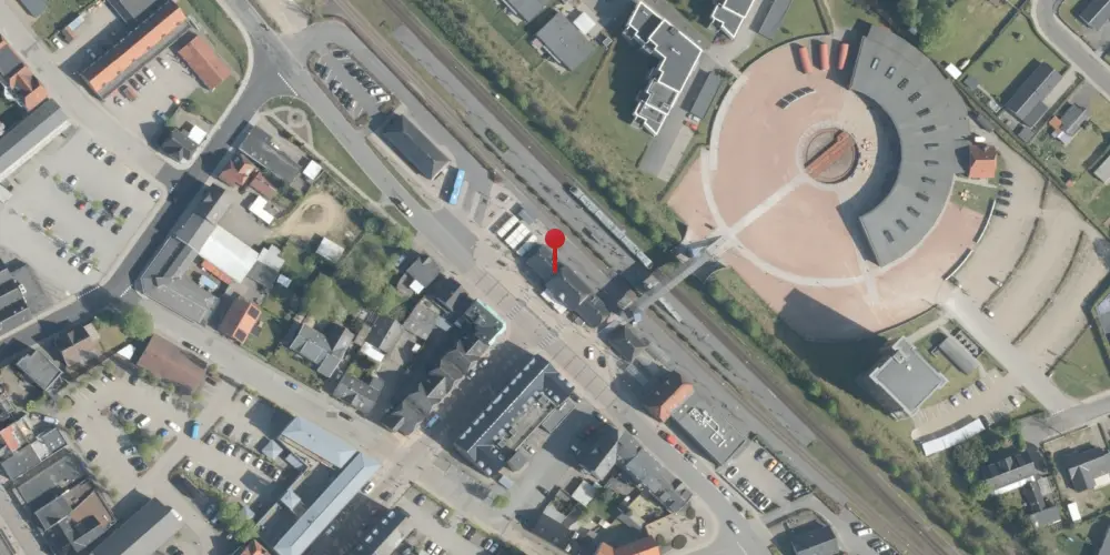 Historisk kort over Brande Station Historisk kort over Brande Station