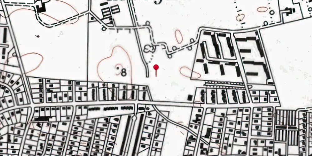 Historisk kort over Brøndby Strand S-togstrinbræt Historisk kort over Brøndby Strand S-togstrinbræt