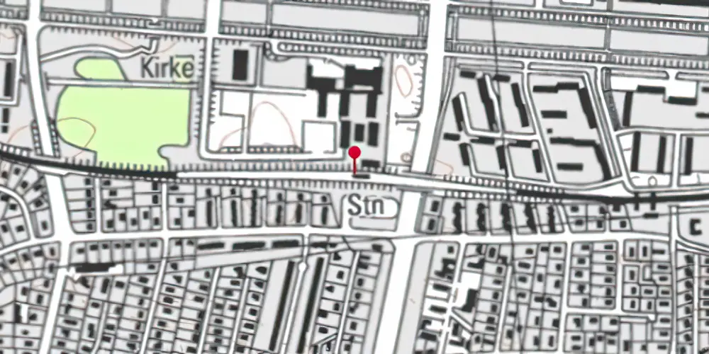 Historisk kort over Brøndby Strand S-togstrinbræt Historisk kort over Brøndby Strand S-togstrinbræt